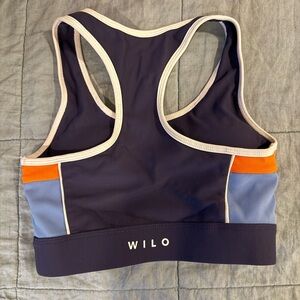 Wilo Colorblock Bra - Navy, Orange, and Blue